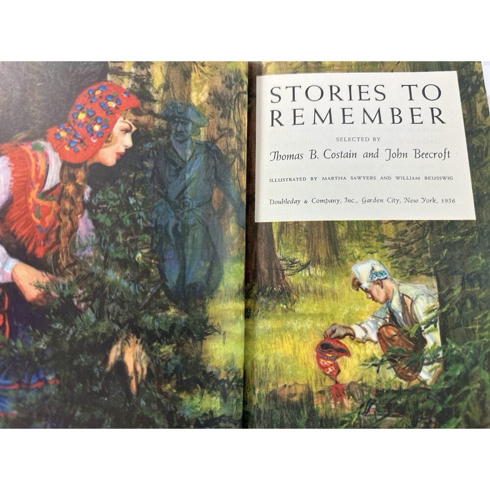 Stories to Remember 1956 Thomas B. Costain John Beecroft Doubleday Book Club HC - Picture 8 of 11